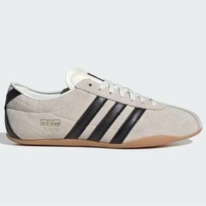 adidas Tokyo Suede Sneakers in Beige and Black